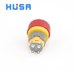 Plastic Emergency Stop Button Switch Manufacturer - OEM/ODM Custom Switch Factory 16MM 1NO1NC 250V Self-locking Plastic E-stop