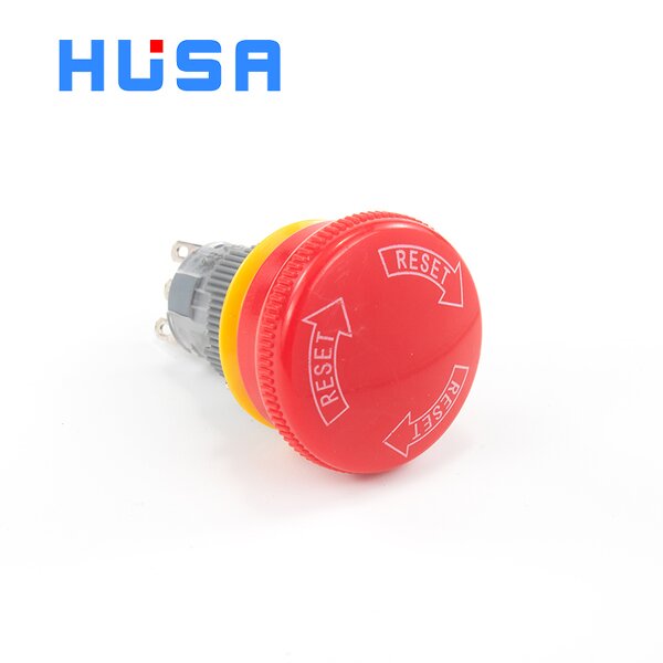 Mushroom Head Emergency Stop Switch Manufacturer - OEM/ODM Custom 16mm Red Mushroom Head Emergency Stop Push Button Switch Rotary