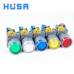 LAY6 LED Button Switch Manufacturer - OEM/ODM Custom LAY6 LED Button Switch Self Reset Lock Flat Head 22mm 1NO1NC Instantaneous