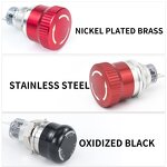 Stainless Steel Rotary Switch Manufacturer - OEM/ODM Custom 30mm Stainless Steel Rotary Switch 1NO1NC Emergency Latching Button