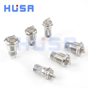 LED Metal Rotary Switch Factory - OEM/ODM Custom 16-22mm LED Metal Rotary Switch 2/3 Way IP65 Self-locking Selector Illuminated