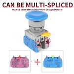 Push Button Switch Manufacturer - OEM/ODM Custom Push Button Switch Self-Reset Self-lock Mushroom Head 22mm Plastic LAY6