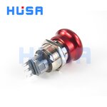 Metal Emergency Stop Switch Factory - OEM/ODM Custom 22mm Metal Emergency Stop Switch Manufacturer Mushroom Head Rotary Reset