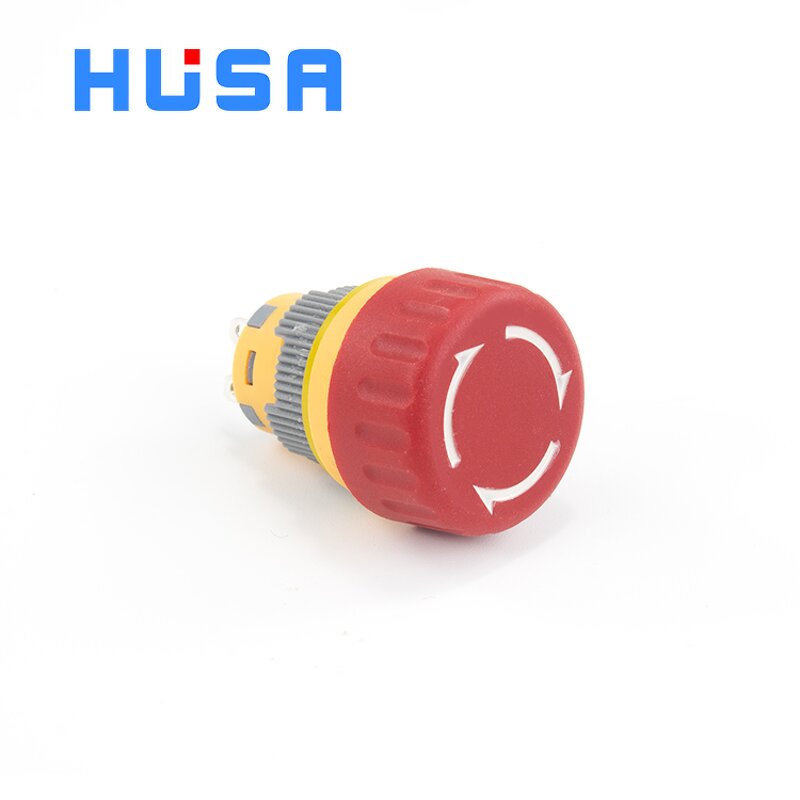 Plastic Emergency Stop Button Switches Factory - OEM/ODM Custom 16MM Self-locking Plastic Emergency Stop Push Button Switches