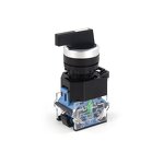 Rotary Selector Switch Manufacturer - OEM/ODM Custom LA38 Switch 22mm 2 or 3 Gear Self-locking Rotary Selector Stainless Steel