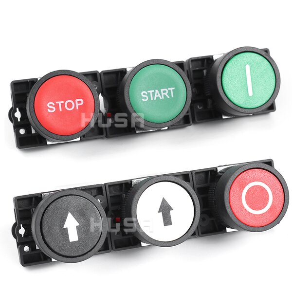 XB2 Button Switch Factory - OEM/ODM Custom XB2 Button Switch Self Reset Flat Head 22mm Start 1NO NC Momentary Plastic Head