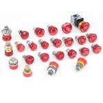 Stainless Steel Rotary Switch Manufacturer - OEM/ODM Custom 30mm Stainless Steel Rotary Switch 1NO1NC Emergency Latching Button