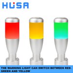 LED Tower Lamp Manufacturer - OEM/ODM Custom 24V 50mm LED Tower Lamp Constant Shiny Light Buzzer Siren Alarm 3-Color One-Layer