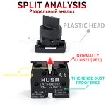 XB2 Knob Button Switch Manufacturer - OEM/ODM Custom XB2 Knob Button Switch Self Reset 22mm Start 1NO NC Momentary Metal Plastic