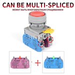 Plastic Push Button Switch Manufacturer - OEM/ODM Custom Plastic Push Button Switch Self Reset Lock Flat Head 22mm DIY LAY6