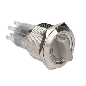 Metal Rotary Selector Switch Manufacturer - OEM/ODM Custom 22mm Metal Rotary Selector Switch 2 or 3 Position Stainless Steel