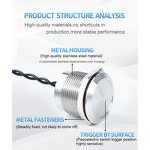 Piezo Switch Factory - OEM/ODM Custom Piezo Switch P68 Metal Momentary Latching Stainless Steel LED Ring Push Button