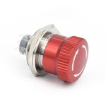 Stainless Steel Rotary Switch Manufacturer - OEM/ODM Custom 30mm Stainless Steel Rotary Switch 1NO1NC Emergency Latching Button