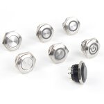 Waterproof Push Button Switch Manufacturer - OEM/ODM Custom 12-30mm Short Stroke Mini Waterproof Metal Push Button Switch