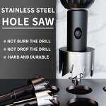 Hole Saw Drill Bit Factory - OEM/ODM Custom 6mm-40mm HSS Hole Saw Drill Bit for Metal Alloy Iron Cutting Button Hole Punch