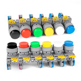LAY6 Button Switch Factory - OEM/ODM Custom LAY6 Button Switch Self Reset High Head 22mm Start DIY 1NO 1NC Instantaneous