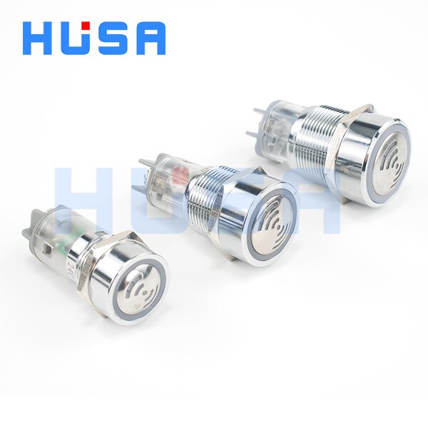 Industrial LED Audio Optical Buzzer Manufacturer - OEM/ODM Custom 22mm Industrial LED Audio Optical Buzzer 12v IP65 Waterproof