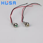 Metal Pilot LED Lamp Factory - OEM/ODM Custom 10mm Metal Pilot LED Lamp Bi-Color Tri-Color Indicator Lights Waterproof IP65