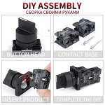 XB2 Knob Button Switch Manufacturer - OEM/ODM Custom XB2 Knob Button Switch Self Reset 22mm Start 1NO NC Momentary Metal Plastic