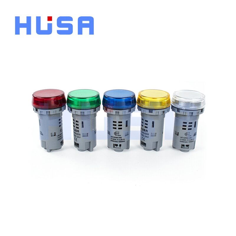 LED Power Indicator Lamp Factory - OEM/ODM Custom LED Power Indicator Lamp LAY6F-22DS 12-220V Plastic Signal Indicator Lights