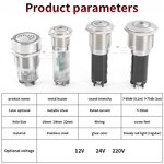 Panel Mount Flash LED Alarm Indicator Light Factory - OEM/ODM Custom 12V Panel Mount Flash LED Alarm Indicator Light 16-22mm