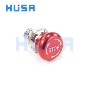 Metal Emergency Stop Switch Factory - OEM/ODM Custom 22mm Metal Emergency Stop Switch Manufacturer Mushroom Head Rotary Reset