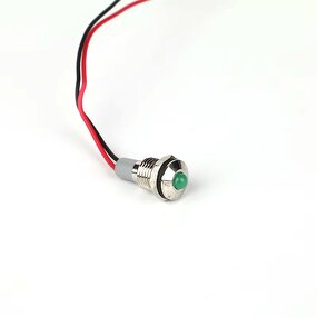 Waterproof Panel LED Indicator Light Factory - OEM/ODM Custom High Quality 24V Waterproof Green Panel LED Indicator Light 10mm