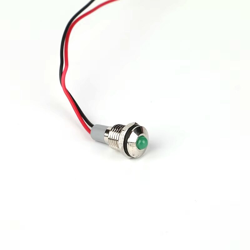 Waterproof Panel LED Indicator Light Factory - OEM/ODM Custom High Quality 24V Waterproof Green Panel LED Indicator Light 10mm