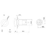 Stainless Steel Mushroom Head Switch Factory - OEM/ODM Custom 16mm Stainless Steel Red Mushroom Head Switch 12-24V 1NO1NC