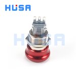 Metal Emergency Stop Switch Factory - OEM/ODM Custom 22mm Metal Emergency Stop Switch Manufacturer Mushroom Head Rotary Reset