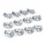 LED Metal Rotary Push Button Switch Factory - OEM/ODM Custom 19mm 12V 24V LED Metal Rotary Push Button Switch 2/3 Position