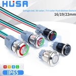 Industrial Automation Control Switch Factory - OEM/ODM Custom 16-40mm Momentary Latching Push Button Switch IP65 Anti Vandal