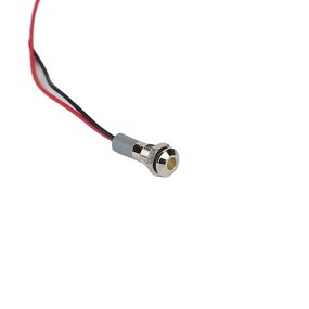 Flat Head Signal Pilot Lamp Factory - OEM/ODM Custom 6mm Flat Head Waterproof IP67 Signal Pilot Lamp 3-220V Metal LED Indicator