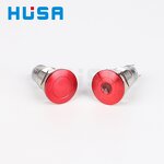 Red LED Metal Mushroom Head Switch Manufacturer - OEM/ODM Custom 19mm Red LED Metal 12v 24v Mushroom Head Anti Vandal Switch