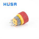 Plastic Emergency Stop Button Switch Manufacturer - OEM/ODM Custom Switch Factory 16MM 1NO1NC 250V Self-locking Plastic E-stop