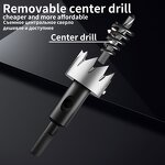 Hole Saw Drill Bit Factory - OEM/ODM Custom 6mm-40mm HSS Hole Saw Drill Bit for Metal Alloy Iron Cutting Button Hole Punch