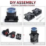 Industry XB2 LED Light Button Switch Manufacturer - OEM/ODM Custom Industry XB2 LED Light Button Switch Self Reset Flat Head