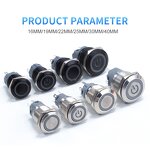 Industrial Automation Control Switch Factory - OEM/ODM Custom 16-40mm Momentary Latching Push Button Switch IP65 Anti Vandal