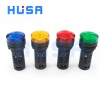 Alarm Buzzer Factory - OEM/ODM Custom 22mm Industrial 24v Alarm Buzzer DC AC High Sound Piezo Audio Indicator Buzzer