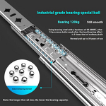 Drawer Track Manufacturer - OEM/ODM Custom 76mm Wide Heavy Duty Industrial Self Locking RV Staircase Cabinet Drawer Track