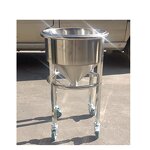 Stainless Steel Conical Hopper Manufacturer - OEM/ODM Custom 304 Stainless Steel Conical Hopper with Ball Valve Filling Machine