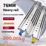 Drawer Track Manufacturer - OEM/ODM Custom 76mm Wide Heavy Duty Industrial Self Locking RV Staircase Cabinet Drawer Track