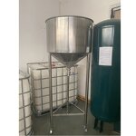 Stainless Steel Conical Hopper Manufacturer - OEM/ODM Custom 304 Stainless Steel Conical Hopper with Ball Valve Filling Machine