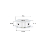 5M Synchronous Belt Wheel Factory - OEM/ODM Custom 5M Synchronous Belt Wheel AF20 Teeth Aluminum Alloy Belt Hole 6-16mm