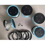 CNC Stone Processing Sucker Factory - OEM/ODM Custom CNC Stone Processing Double-sided Sucker Seat Silica Gel Round Vacuum