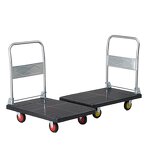 Portable Dolly Cart Factory - OEM/ODM Custom Size 906020cm Portable Dolly Cart with Rubber Wheels and Foldable Handle