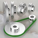 Motor Belt Pulley Factory - OEM/ODM Custom Customized Precision V-slot Motor Belt Pulley U-shaped Dual-slot Motor Spindle