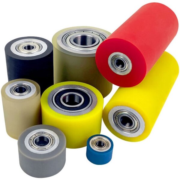 Double Bearing Polyurethane Silicone Roller Factory - OEM/ODM Custom Double Bearing Polyurethane Silicone Rubber Unpowered Roller