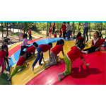 Inflatable Toy Tarpaulin Factory - OEM/ODM Custom High Quality Waterproof PVC Coated Polyester Inflatable Toy Bouncing Fabric