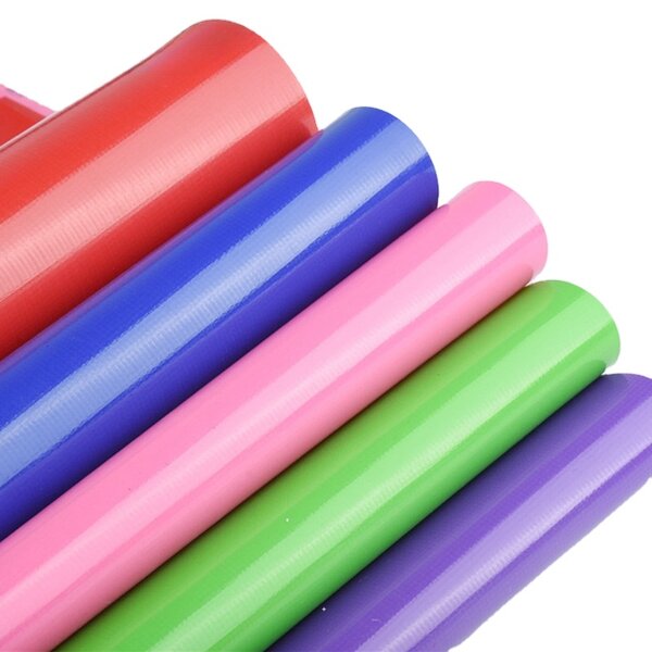 Inflatable Material PVC Tarpaulin Factory - OEM/ODM Custom PVC Tarpaulin for Inflatable Material 500GSM Frame Retardant Knitted